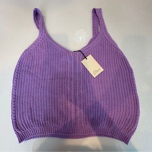 NWT Elan Sweater Lavender Knit Top